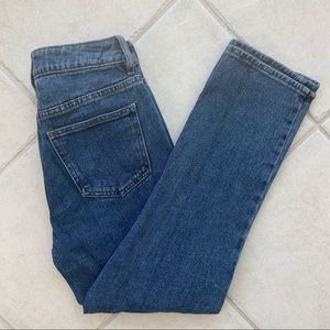 pacsun medium wash ripped mom jeans